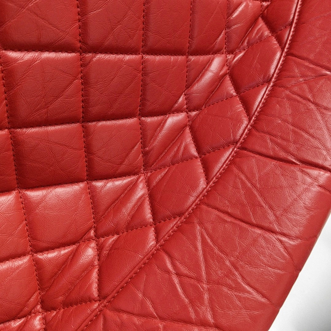 CHANEL CHANEL 31 Red Calfskin Quilted Handbag Single Shoulder Bag Gold Hardware 30 Clasp-(SKU)-970274590