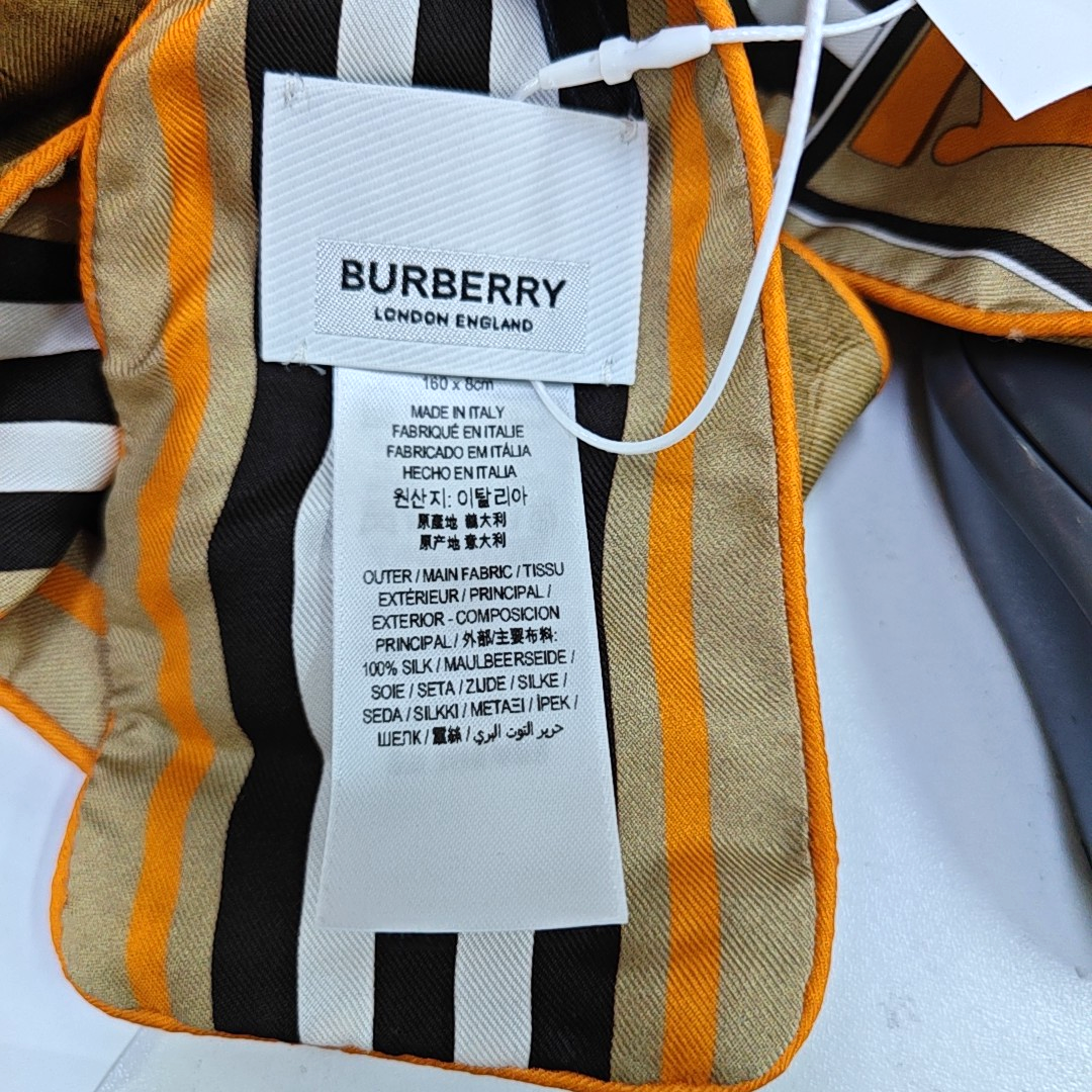 BURBERRY Multicolor silk cashmere scarf-(SKU)-943383797