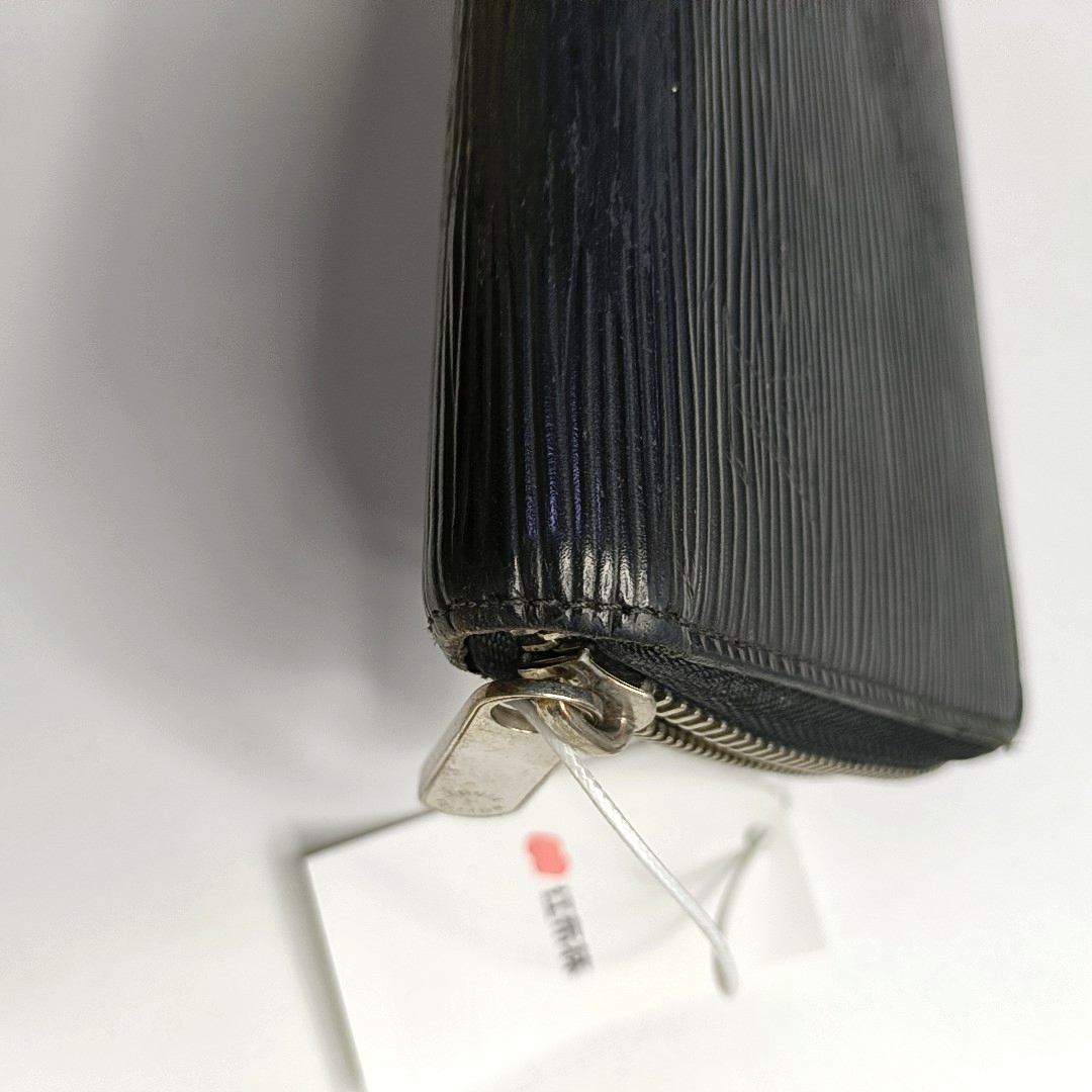 LOUIS VUITTON BlackEPI牛皮水波纹钱包 Silver Hardware-(SKU)-942990730