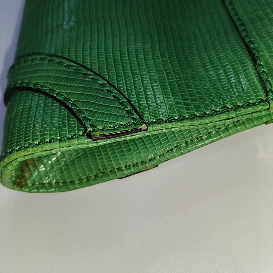 BURBERRY Green Cowhide Embossed Single Shoulder Bag Silver Hardware-(SKU)-934701341