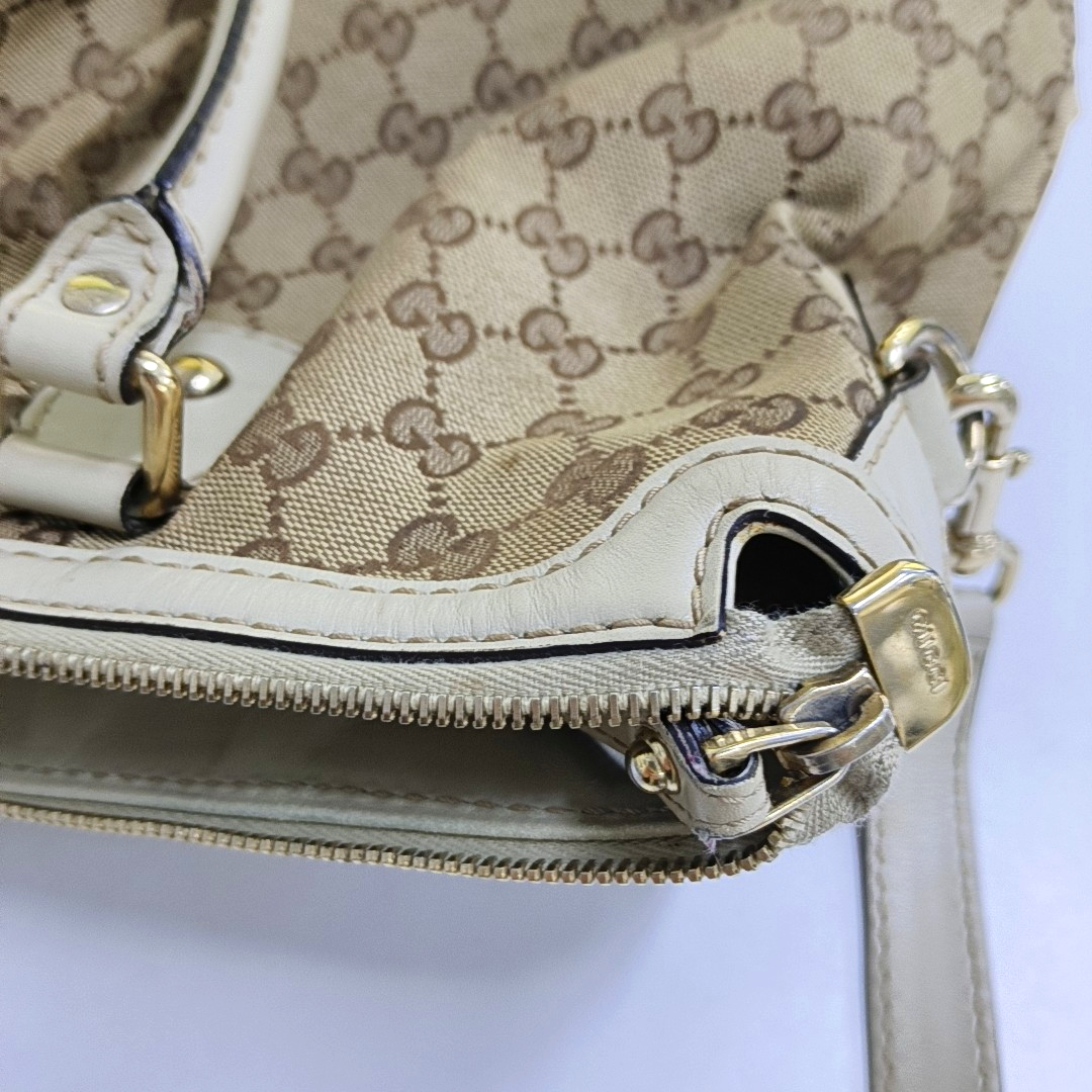GUCCI Sukey Khaki canvas monogram crossbody bag, handbag Golden hardware Removable shoulder strap-(SKU)-946495807