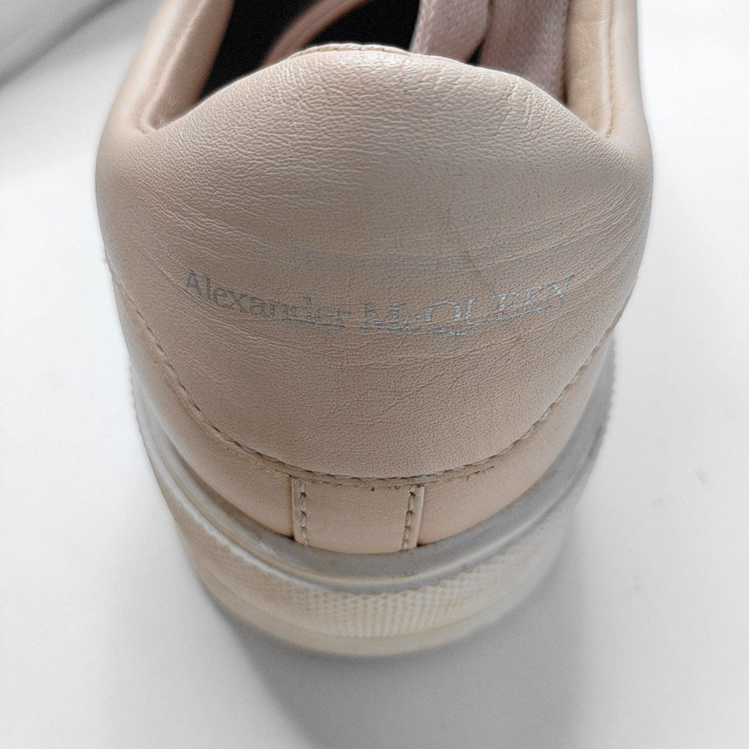 Alexander McQUEEN 37code Spring Autumn Pink Leather Women's Sports Casual Shoes-(SKU)-939721701