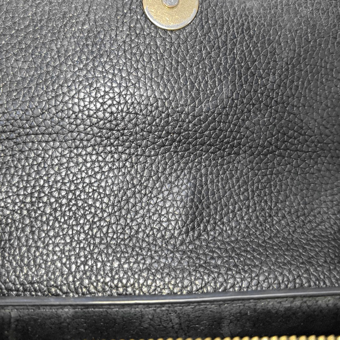 TORY BURCH Britten Black leather crossbody shoulder tote Golden hardware Removable shoulder strap-(SKU)-933116163
