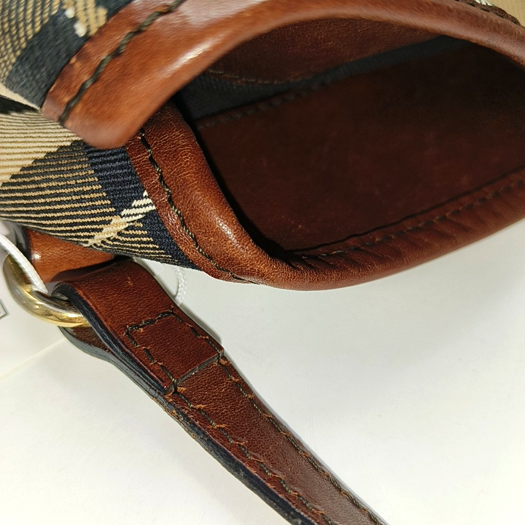 BURBERRY Tote bag Brown Canvas Single Shoulder Bag Handbag Golden hardware-(SKU)-953408955