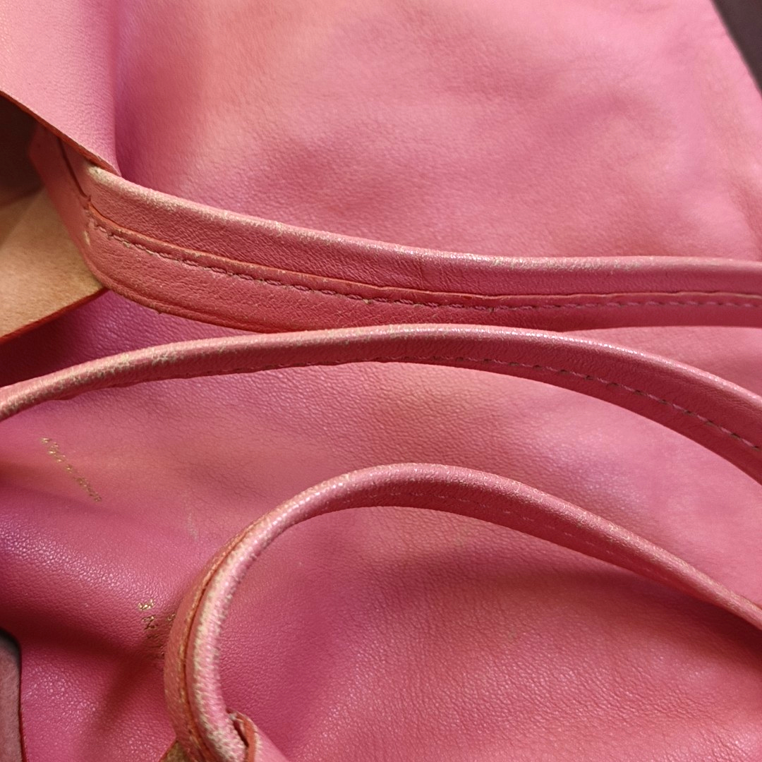 CELINE VERTICAL CABAS Pink Leather Tote Bag Golden hardware-(SKU)-944804714