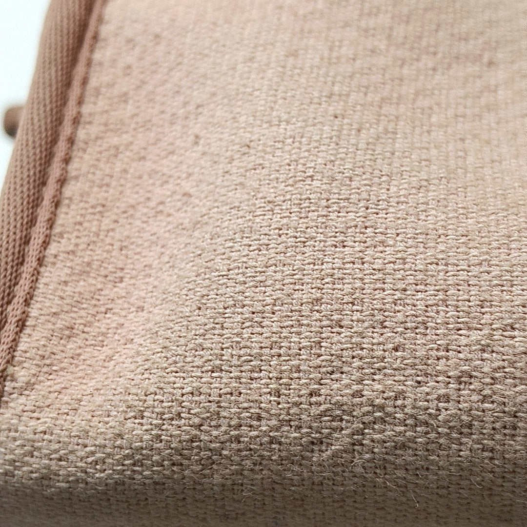 CHANEL DEAUVILLE Small Pink Fabric Embroidered Beach Bag Single Shoulder Bag Tote Bag Silver Hardware 20 Clasp-(SKU)-969172719