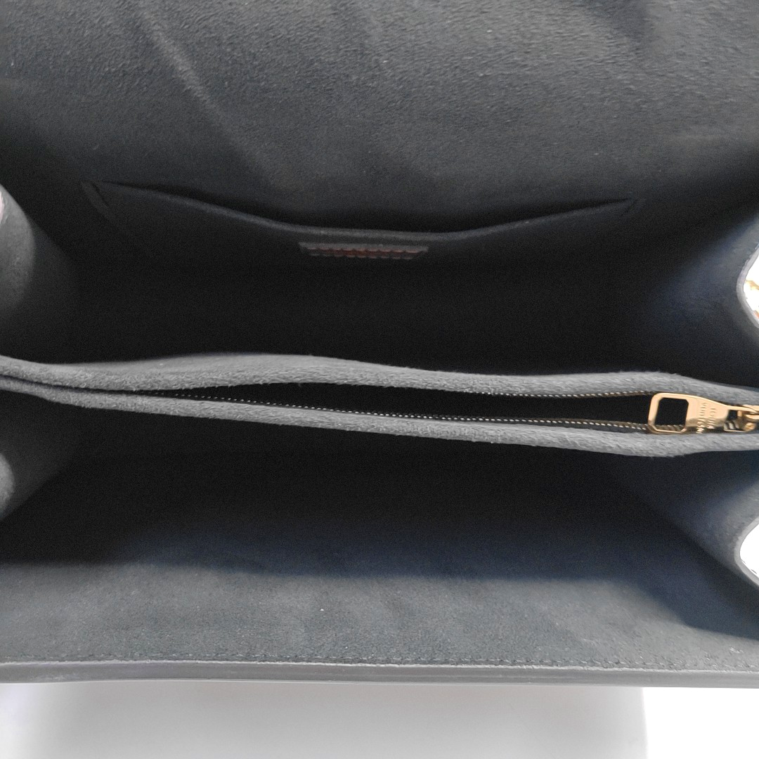 LOUIS VUITTON DAUPHINE Medium Brown Coated Canvas Monogram Daffodil Shoulder Bag with Gold Hardware and 2 Detachable Straps-(SKU)-952739187