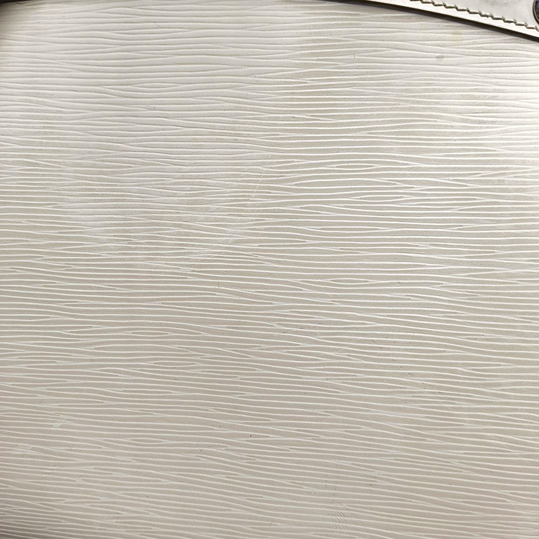 LOUIS VUITTON BREA Medium size 白色EPI牛皮水波纹医生包Shoulder Bag Handbag Silver Hardware Removable shoulder strap-(SKU)-954459175