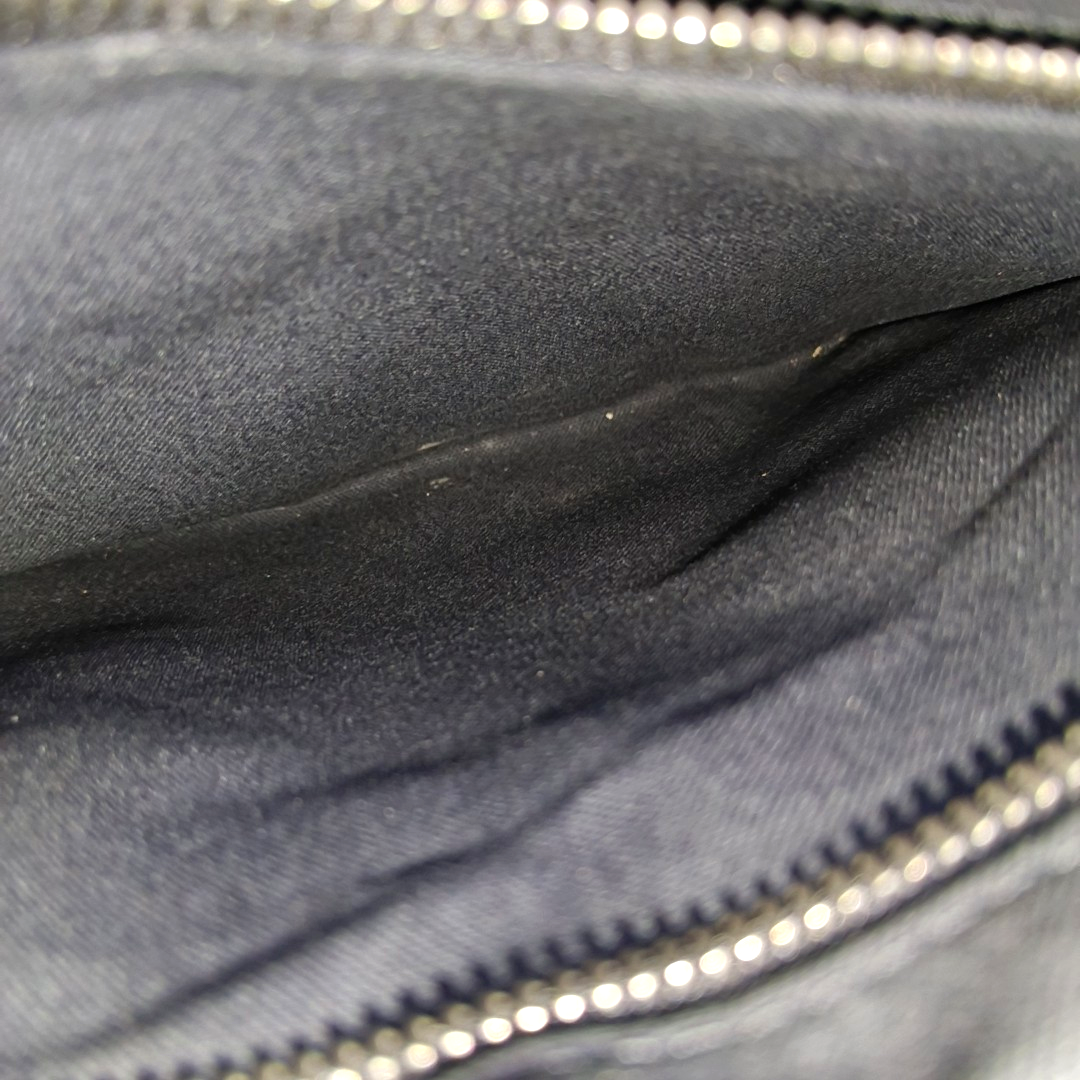 LOUIS VUITTON Black Cowhide Single Shoulder Bag Crossbody Bag Silver Hardware-(SKU)-939481514
