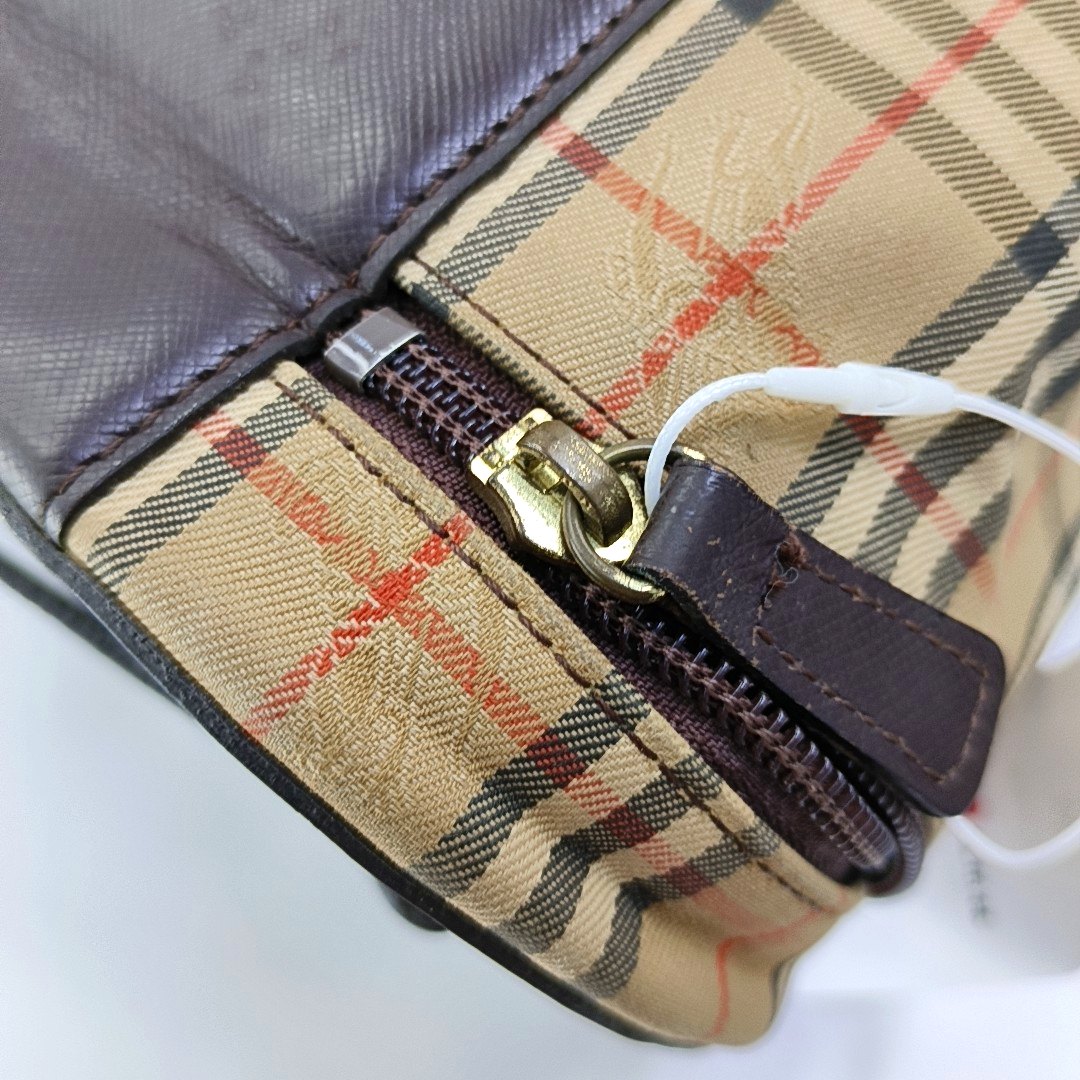 BURBERRY Khaki canvas military horse pattern tote bag Golden hardware-(SKU)-955755761