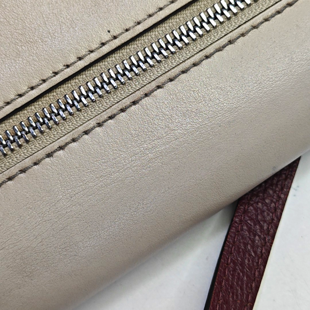 BURBERRY Macken Small size Burgundy Cowhide Single Shoulder Bag Crossbody Bag Silver Hardware Removable shoulder strap-(SKU)-947140810