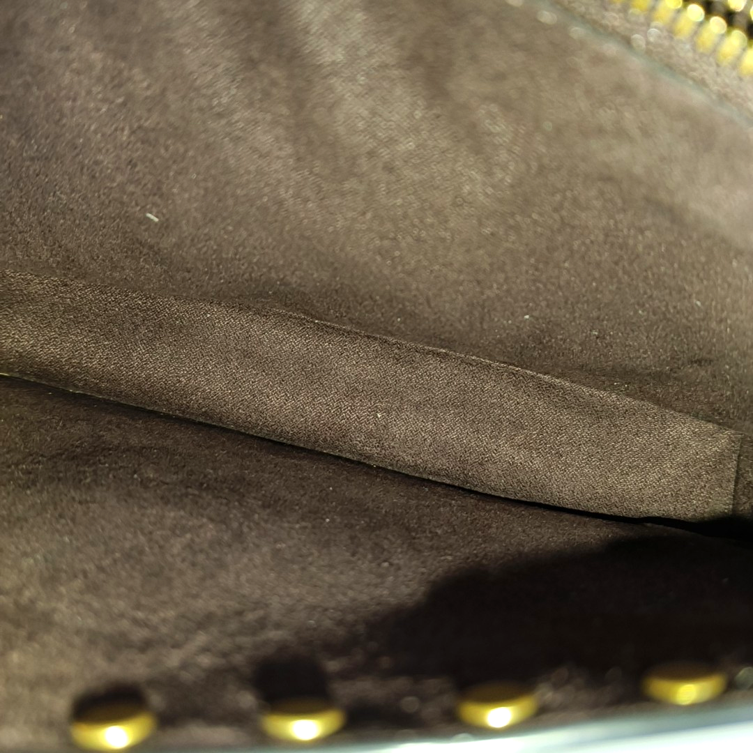 COACH TABBY 26 Black Leather Studs Crossbody Shoulder Bag Tote Shoulder Bag Golden hardware shoulder straps-(SKU)-940019966