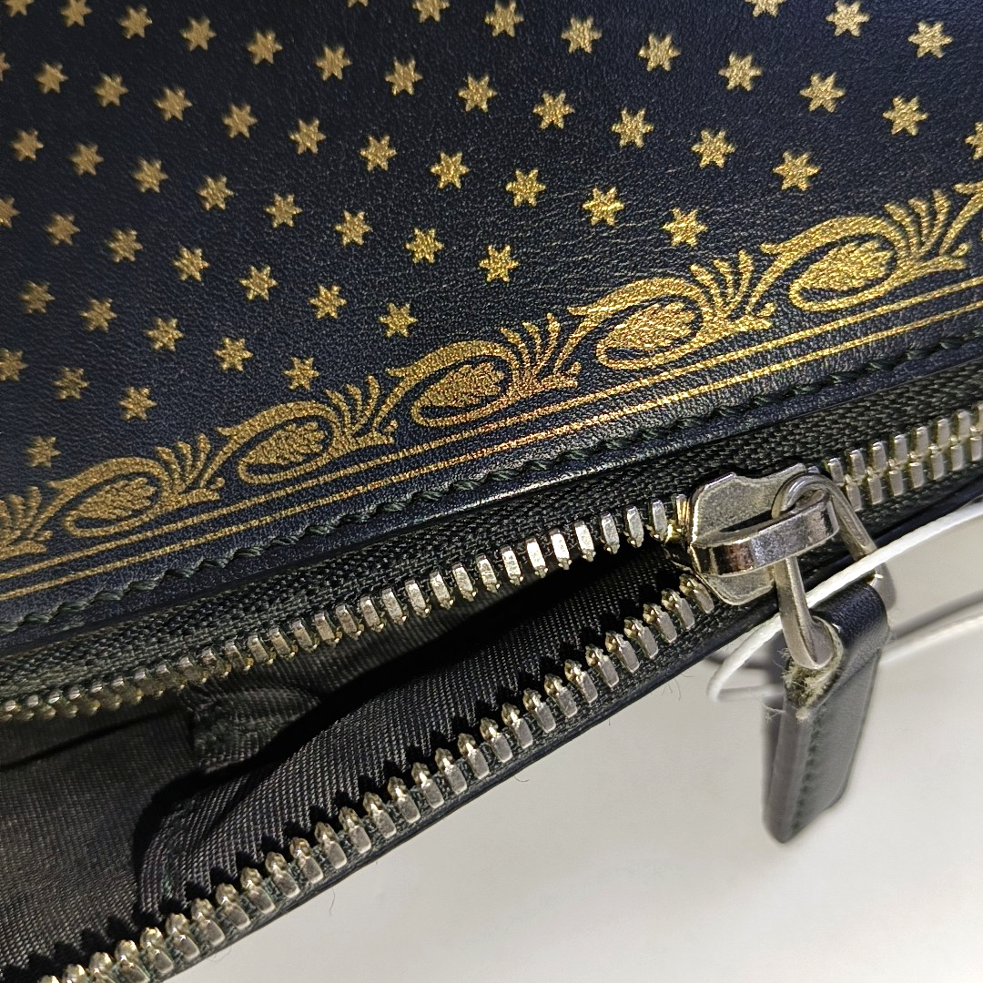 GUCCI Gucci x Sega Black Cowhide Printed Crossbody Bag Single Shoulder Bag Silver Hardware Removable shoulder strap-(SKU)-942931331