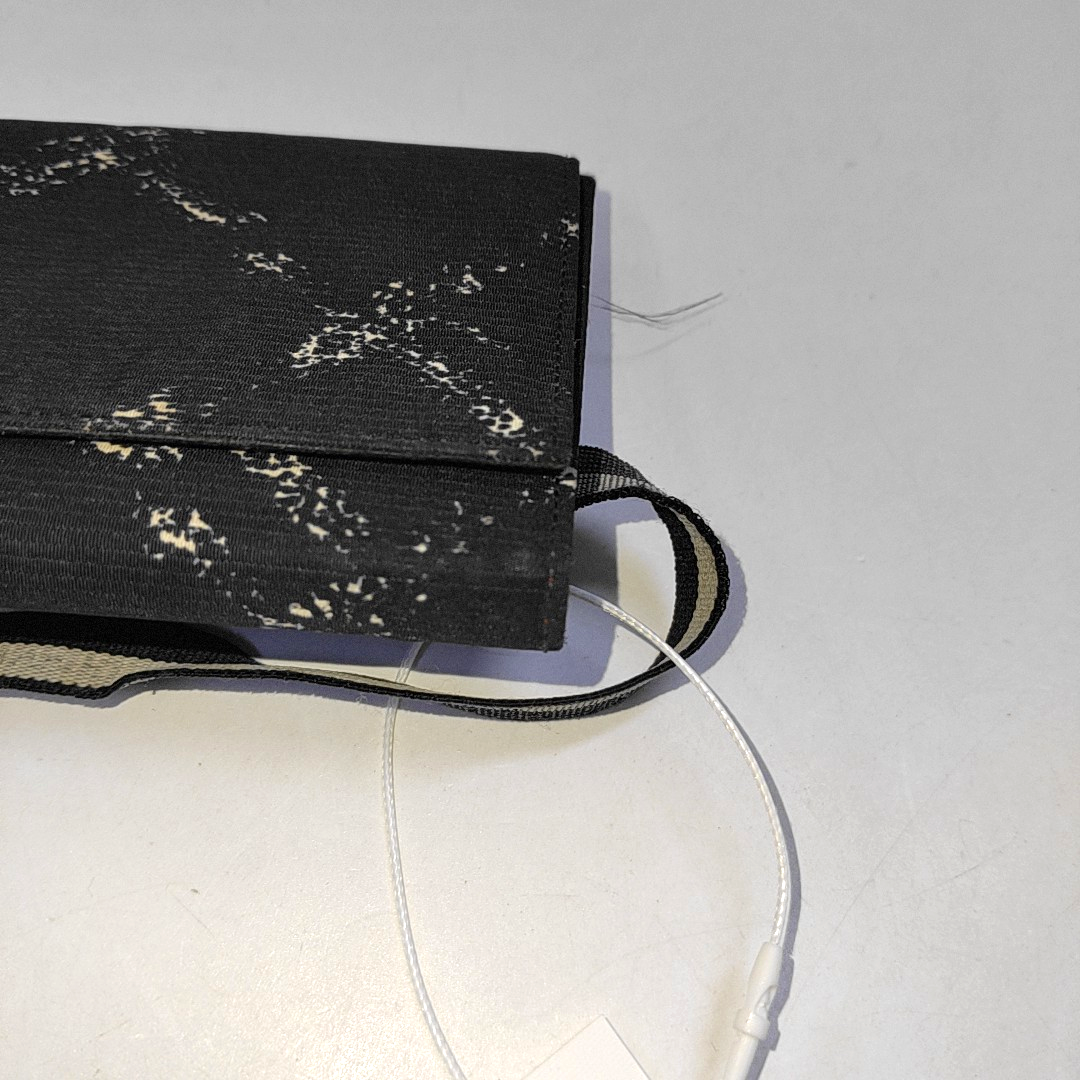 CHANEL Black Canvas Quilted Wallet 6nan-(SKU)-942554426