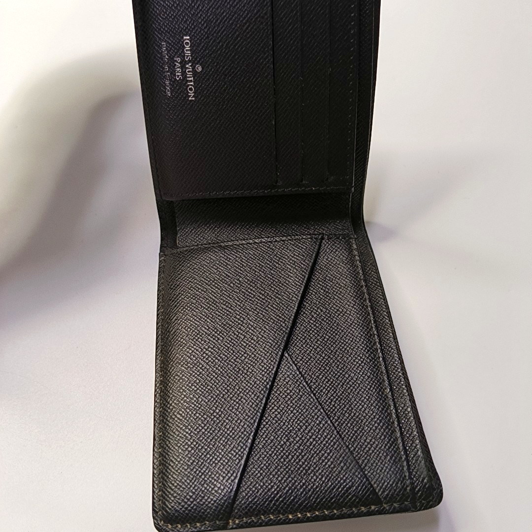 LOUIS VUITTON SLENDER Gray Coated Canvas Chessboard Plaid Wallet-(SKU)-959718553