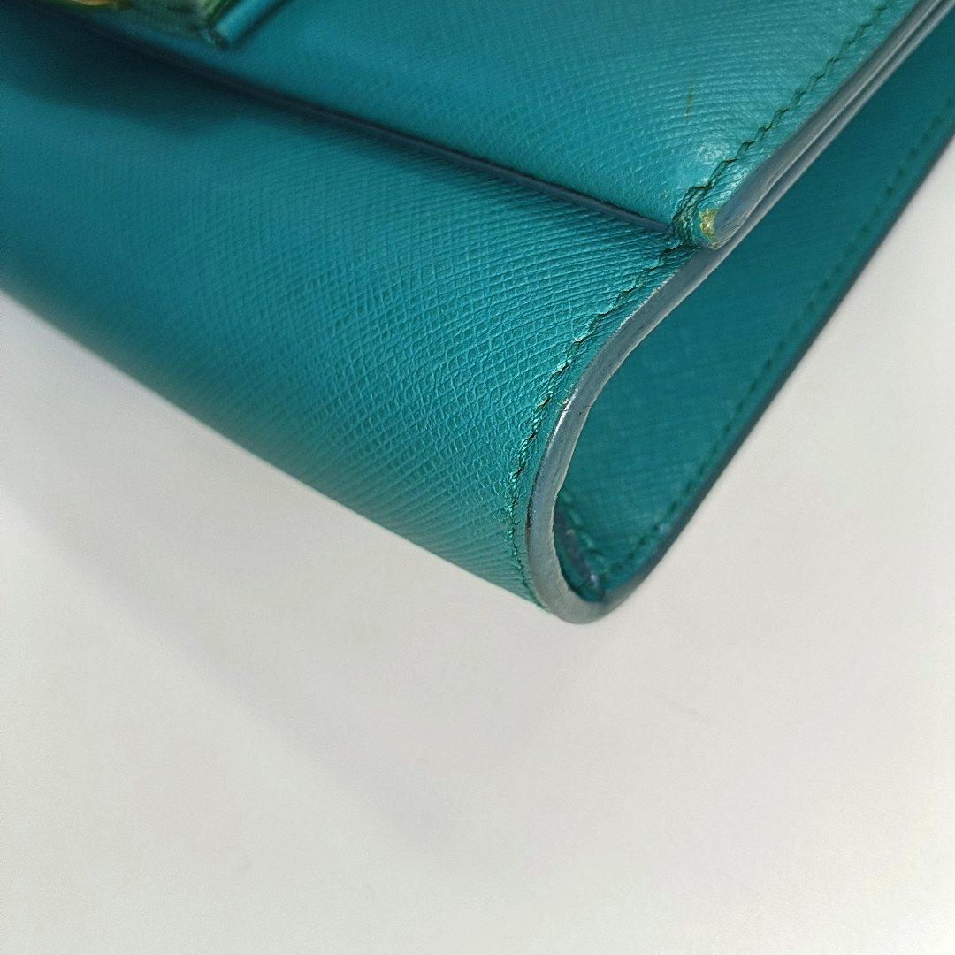 FERRAGAMO Vara Green Cowhide Single Shoulder Bag Crossbody Golden hardware Removable shoulder strap-(SKU)-930663462