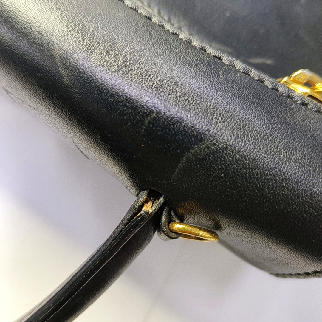 CELINE Tote bag Black Cowhide Single Shoulder Bag Tote Bag Golden hardware Removable shoulder strap-(SKU)-944455905