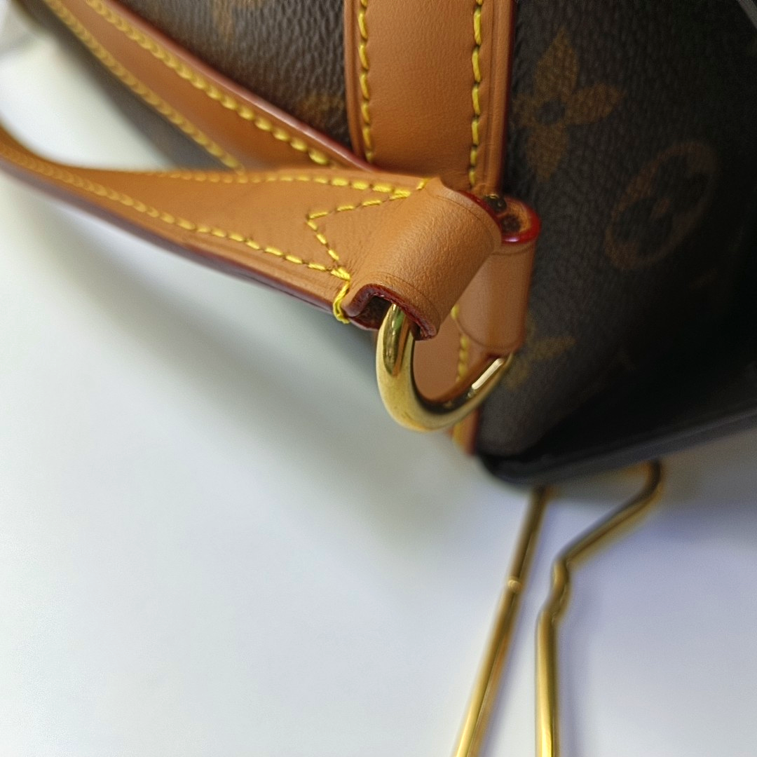 LOUIS VUITTON MILK BOX Brown Coated Canvas Monogram Shoulder Bag with Removable Strap-(SKU)-965414413