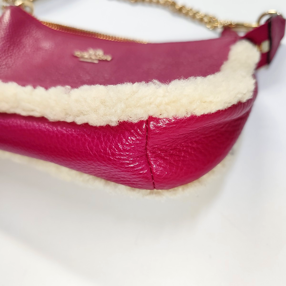COACH NOLITA 19 Red Calfskin Carriage Tote Bag Golden Silver Hardware-(SKU)-937192223