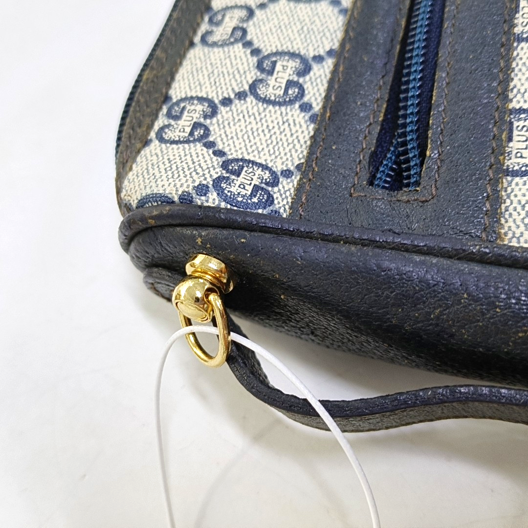 GUCCI Gray Coated Canvas Monogram Handbag Tote Golden hardware-(SKU)-959316608