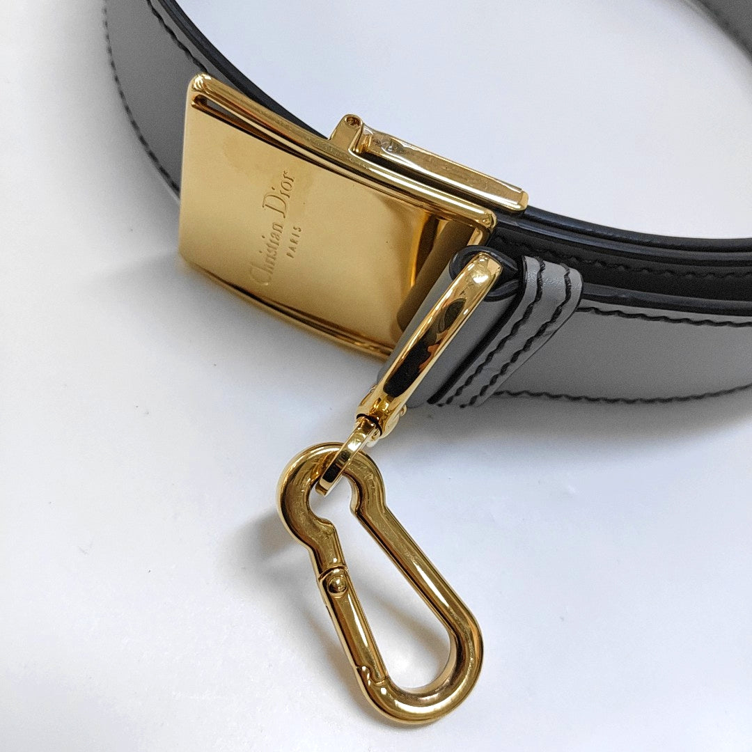 DIOR 30 Montaigne Grey Canvas Monogram Montaigne Bag Crossbody Shoulder Bag-(SKU)-966440601