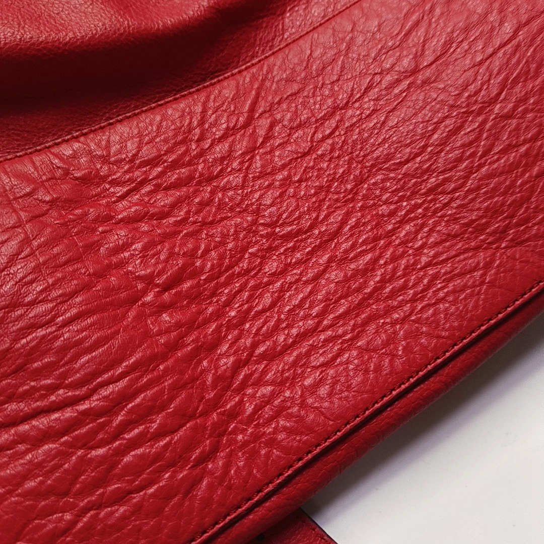 Mulberry Alexa Red Cowhide Single Shoulder Bag Handbag Crossbody Bag Golden hardware Removable shoulder strap-(SKU)-951491621
