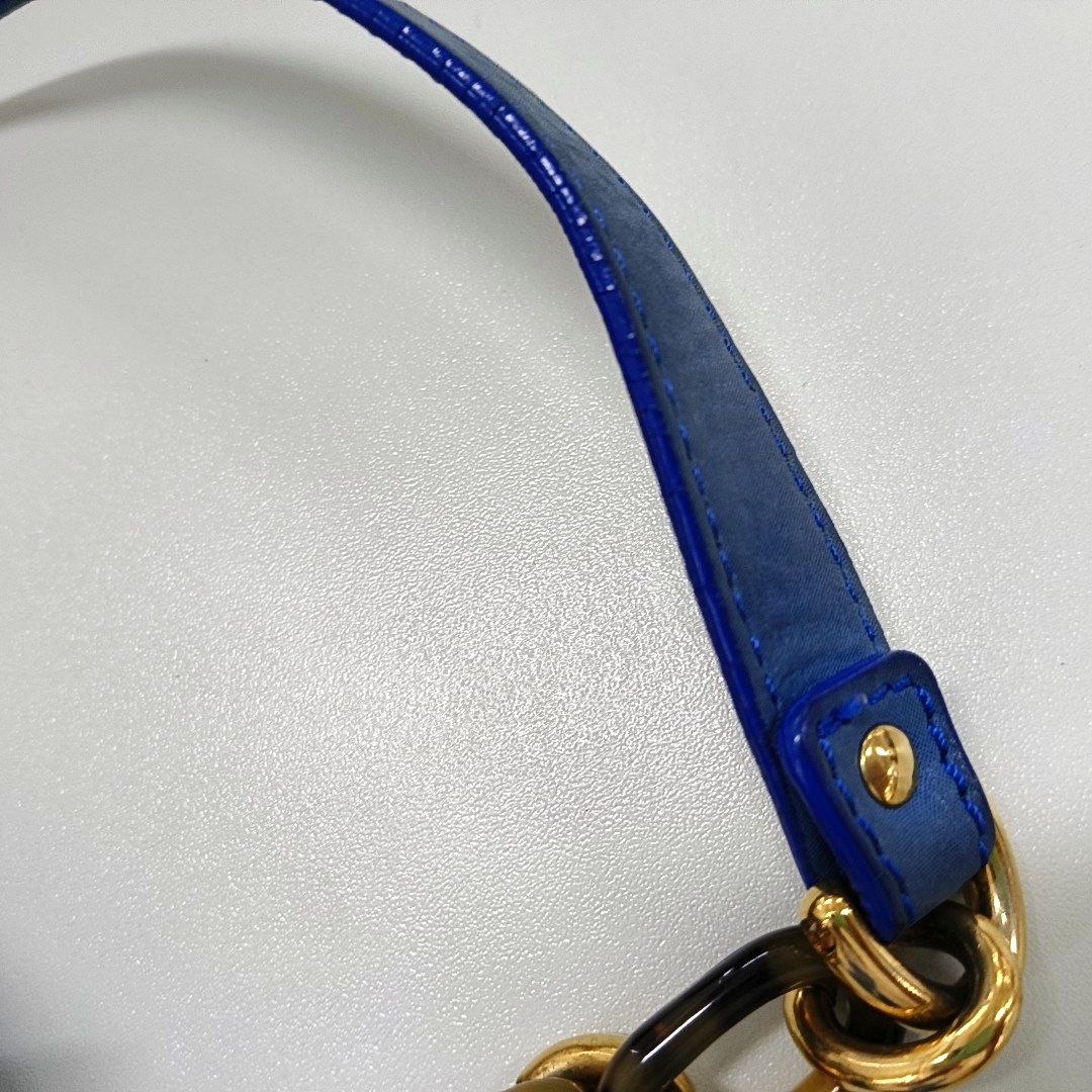 FENDI Blue Cowhide Crossbody Bag Golden hardware-(SKU)-13379706
