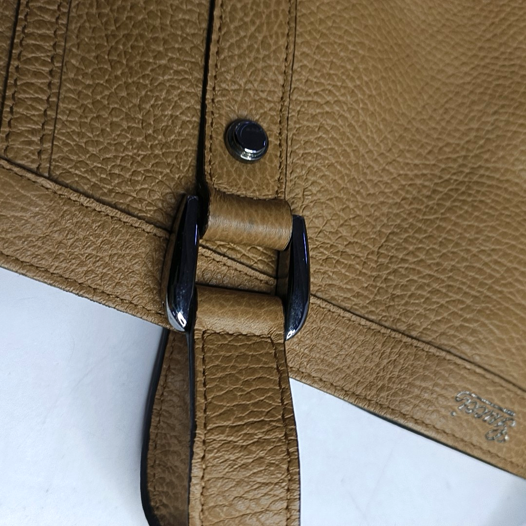 GUCCI Tote bag Caramel cowhide single shoulder bag handbag Silver Hardware Removable shoulder strap-(SKU)-955256584