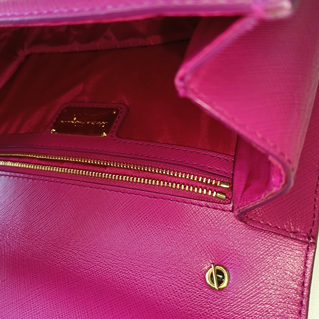 FERRAGAMO Ginny Pink Cowhide Embossed Single Shoulder Bag Crossbody Golden hardware-(SKU)-13042501