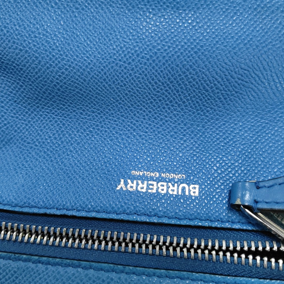 BURBERRY Paddy Blue Cowhide Crossbody Bag Silver Hardware-(SKU)-954608995