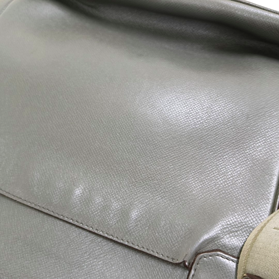 LOUIS VUITTON ROMAN Grey Cowhide Crossbody Bag Silver Hardware-(SKU)-954717295