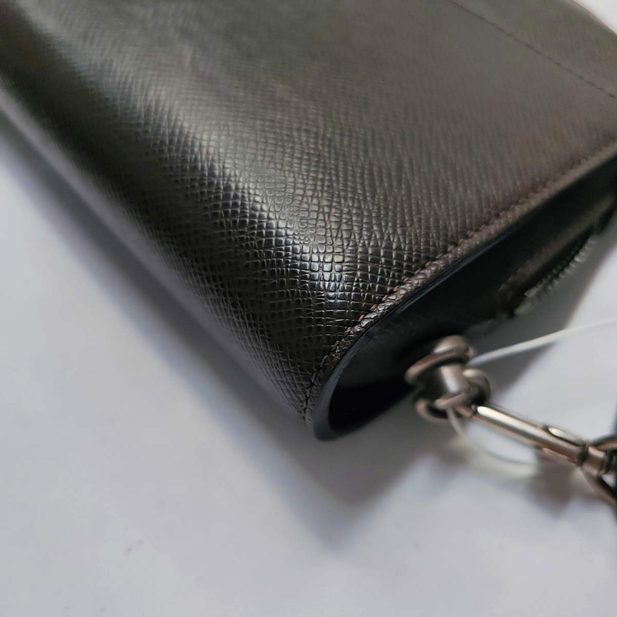LOUIS VUITTON BAIKAL Brown Calfskin Clutch Handbag Silver Hardware-(SKU)-955218980