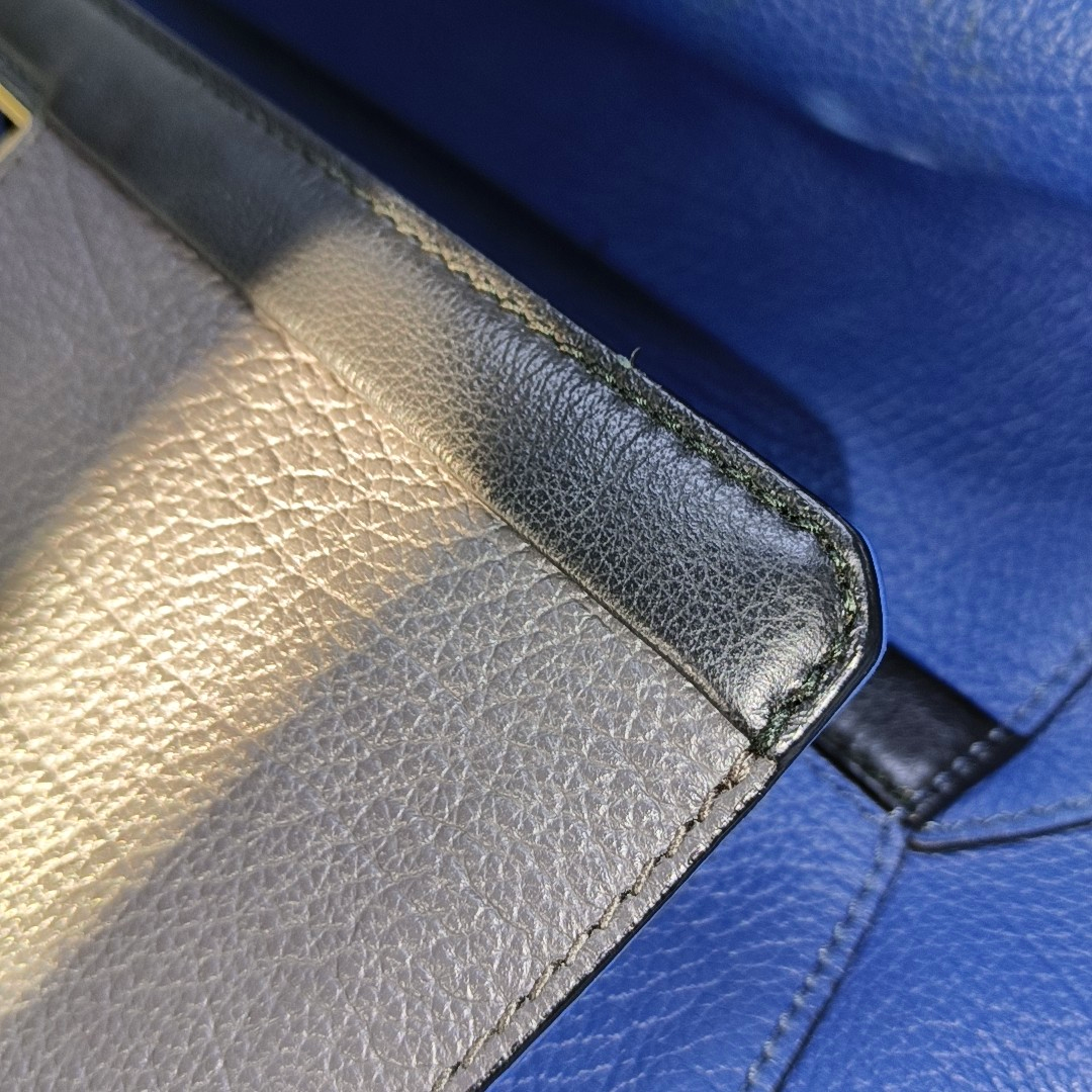 FURLA Blue cowhide single shoulder bag Golden hardware Removable shoulder strap-(SKU)-14420389