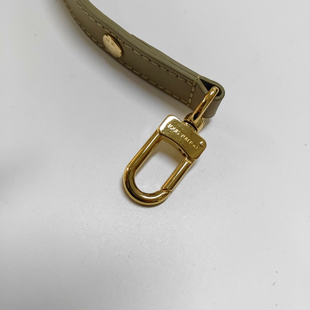 LOUIS VUITTON MULTI Green Calfskin Crossbody Shoulder Bag Tote Bag Gold Hardware Pockets 2 Removable Shoulder Straps Full Accessories-(SKU)-964086882