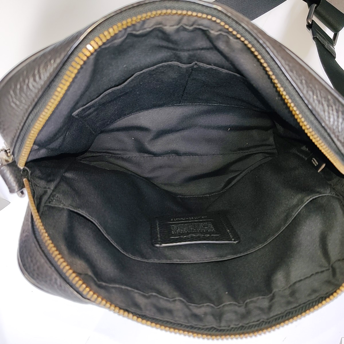 COACH Dark Gray Leather Single Shoulder Bag Crossbody Silver Hardware-(SKU)-940929970
