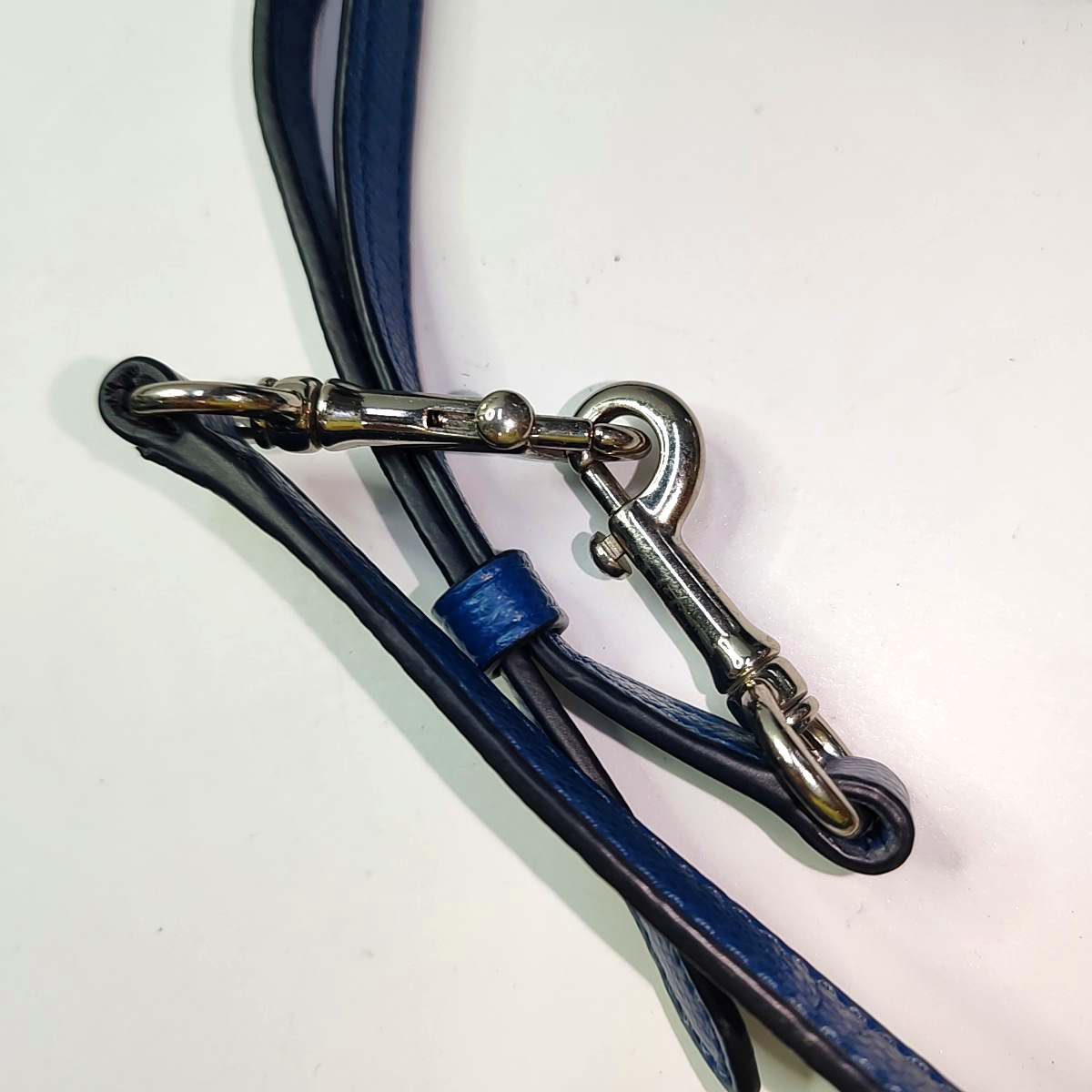COACH BENNETT Large size Blue cowhide crossbody, handbag, shoulder bag Silver Hardware Removable shoulder strap-(SKU)-935672558