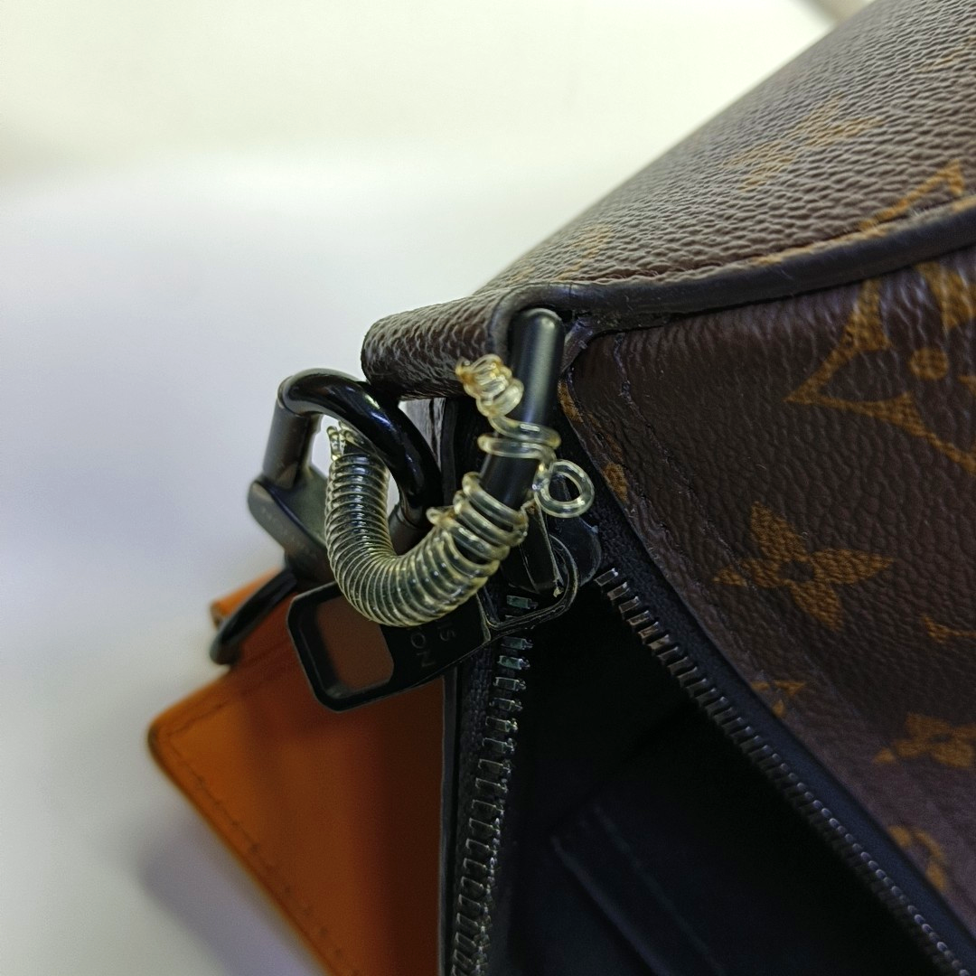 LOUIS VUITTON SOFT POLOCHON Brown Coated Canvas Monogram Pattern Boston Bag Single Shoulder Bag Crossbody Bag Tote Bag Black Hardware 2 Removable Straps-(SKU)-965228783