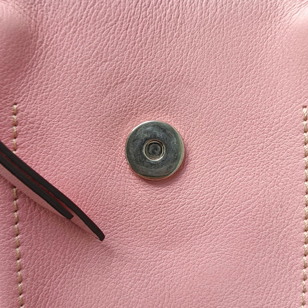 Chloé Faye mini Pink Cowhide Backpack Single Shoulder Bag Golden hardware shoulder straps-(SKU)-958394147