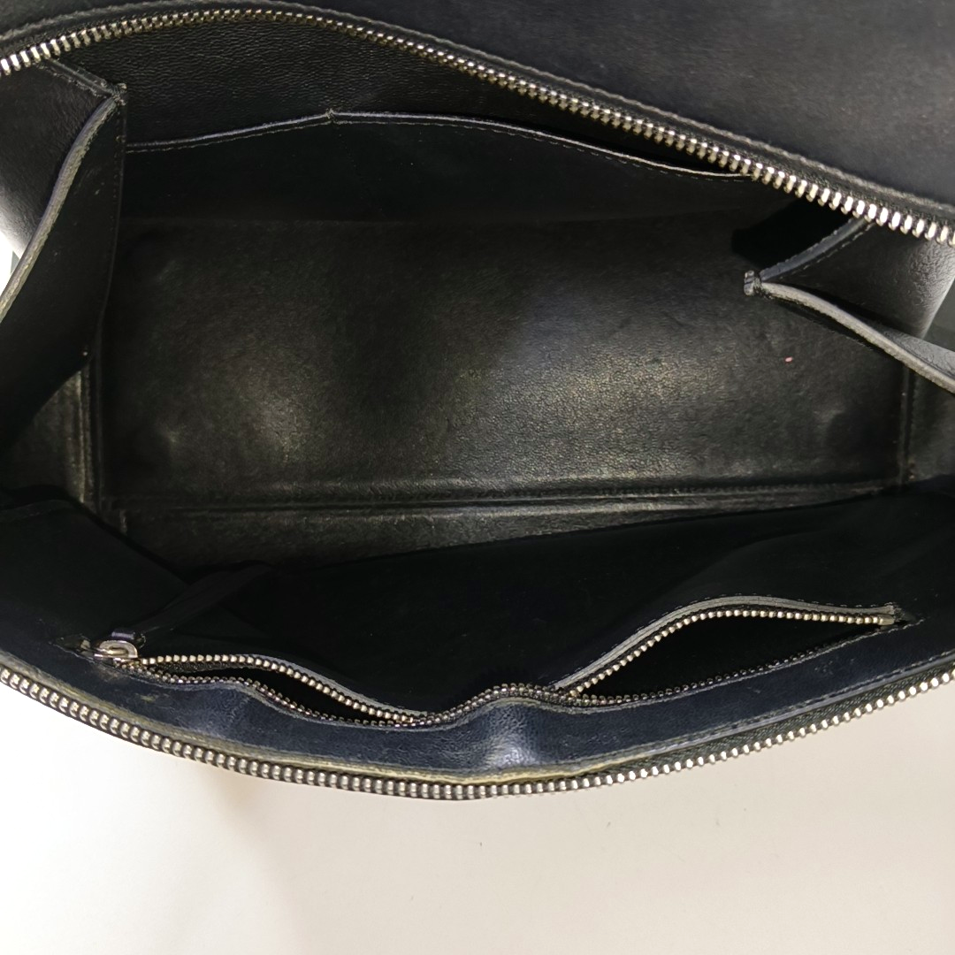 CELINE EDGE Contrast Color Cowhide Tote Bag Silver Hardware-(SKU)-946473124