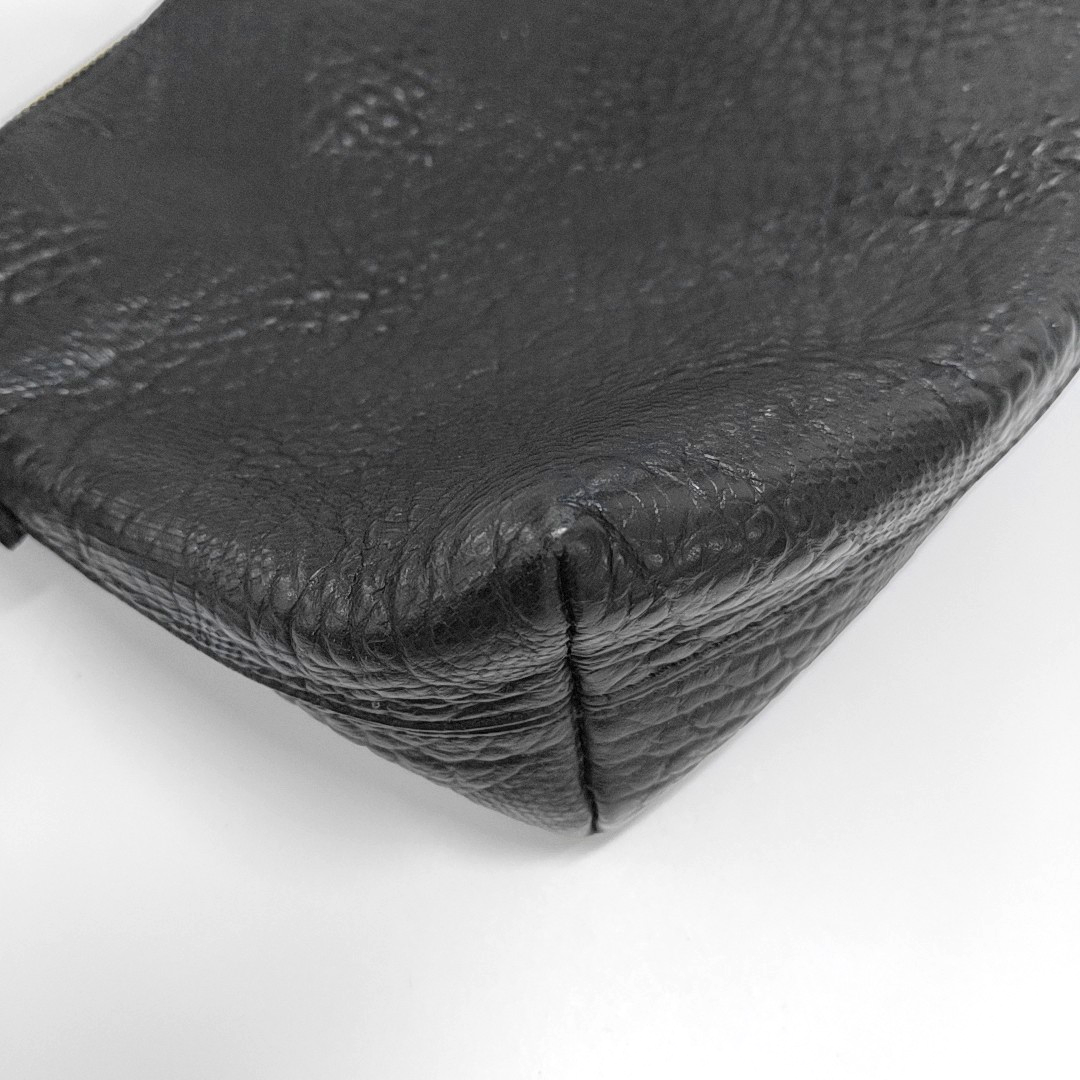 BURBERRY Black Leather Embossed Single Shoulder Bag Tote Golden hardware Removable shoulder strap-(SKU)-953334990