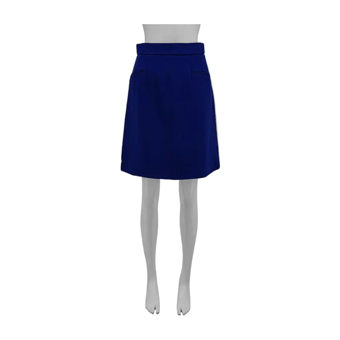 Alexander McQUEEN XScode Spring and Autumn Sapphire Blue Rayon Women's Short Skirt-(SKU)-936543290