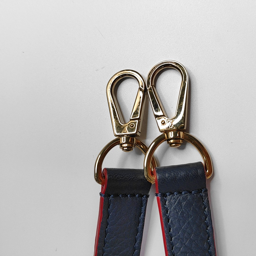 LOUIS VUITTON CAPUCINES Medium Deep Blue Calfskin Shoulder Bag Tote Bag Crossbody Bag Gold Hardware Removable Strap-(SKU)-963373643