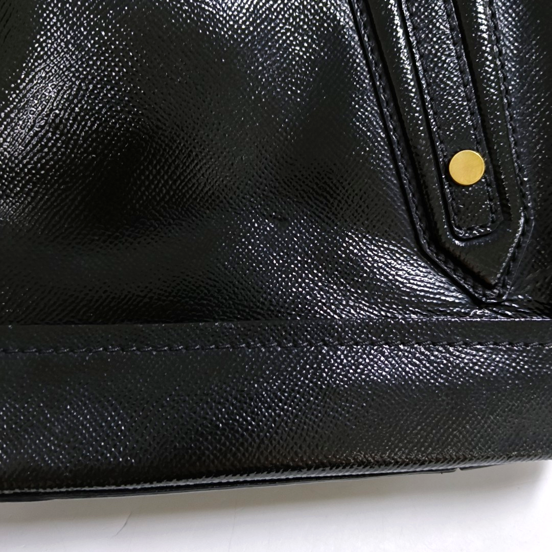 BURBERRY Somerford Black Leather Stud Single Shoulder Handbag Golden Silver Hardware Removable shoulder strap-(SKU)-960988293