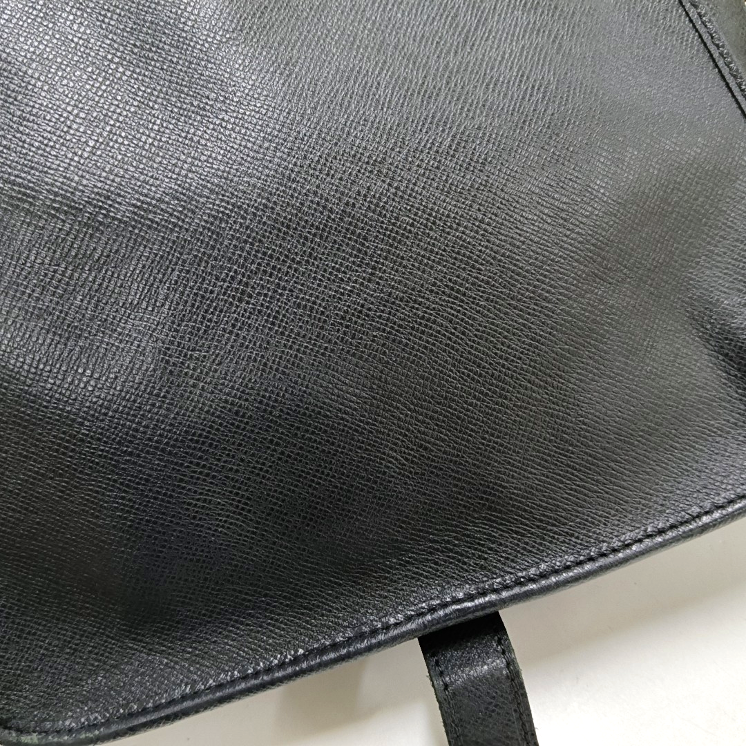 LOUIS VUITTON ANDREI Black Cowhide Single Shoulder Bag Crossbody Bag Silver Hardware-(SKU)-958721089
