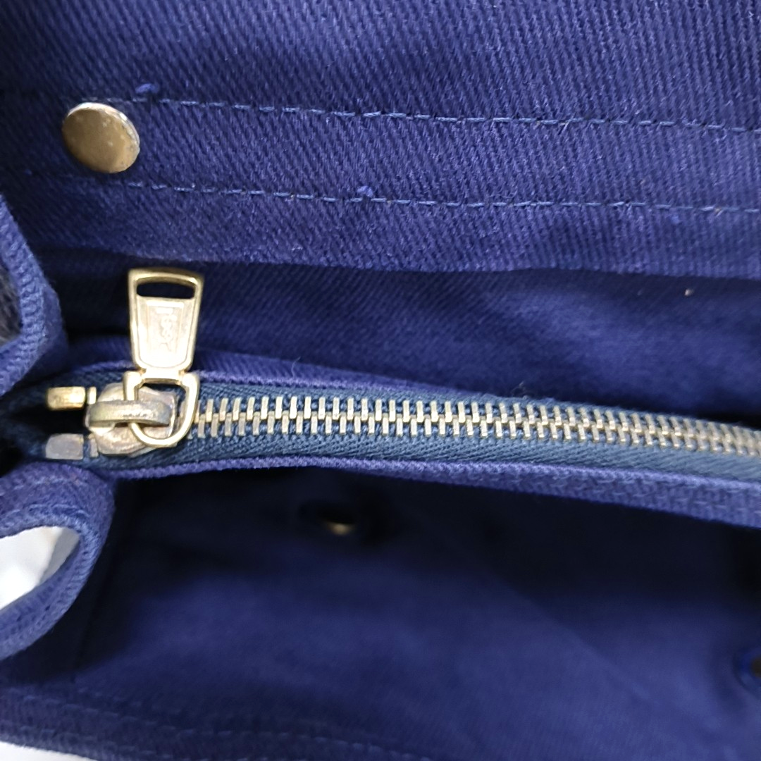 YSL MUSE TWO Dark Blue Cowhide Studs Handbag Golden hardware-(SKU)-939599133