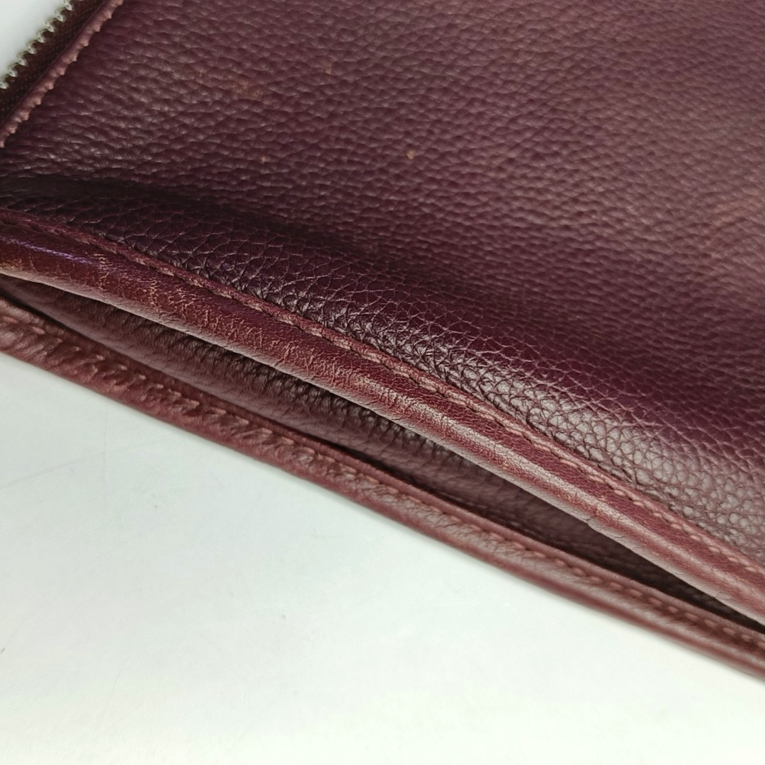 LOEWE Toledo Burgundy Cowhide Tote Handbag Silver Hardware-(SKU)-952969299