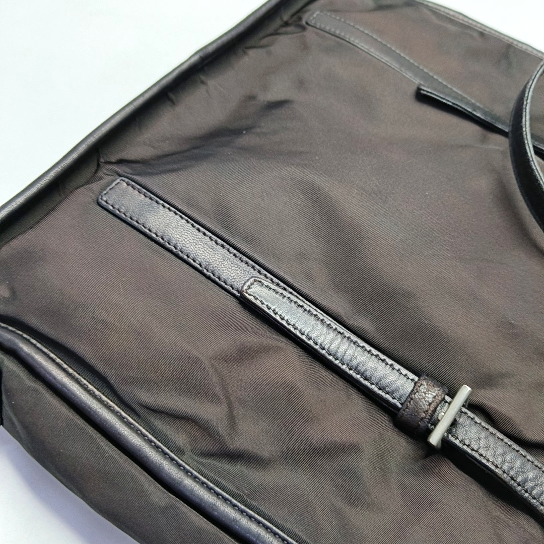 PRADA Tote bag Black Nylon Single Shoulder Bag Handbag Silver Hardware-(SKU)-945954813