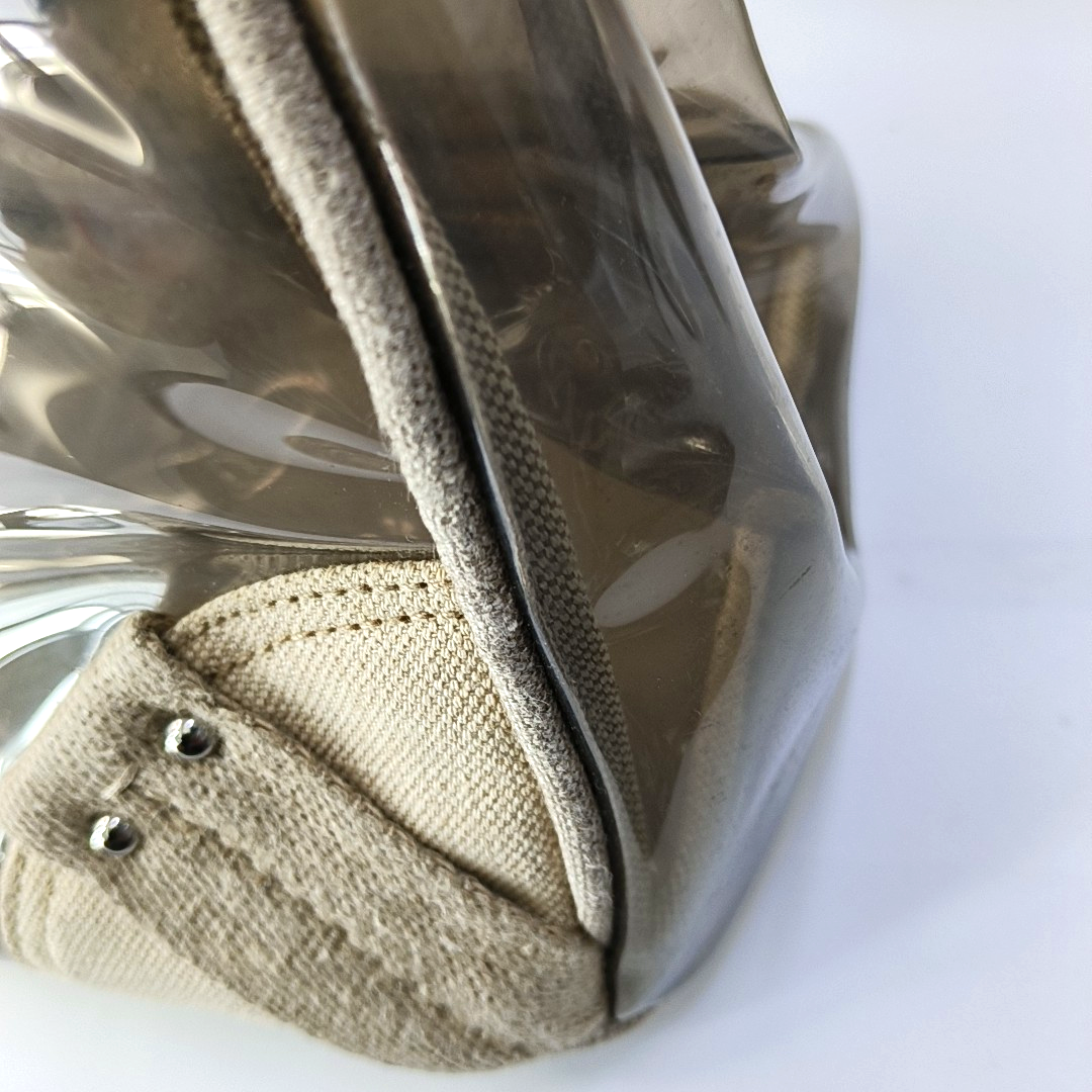 PRADA Transparent special material inlay handbag Silver Hardware Sub-bag-(SKU)-957328200