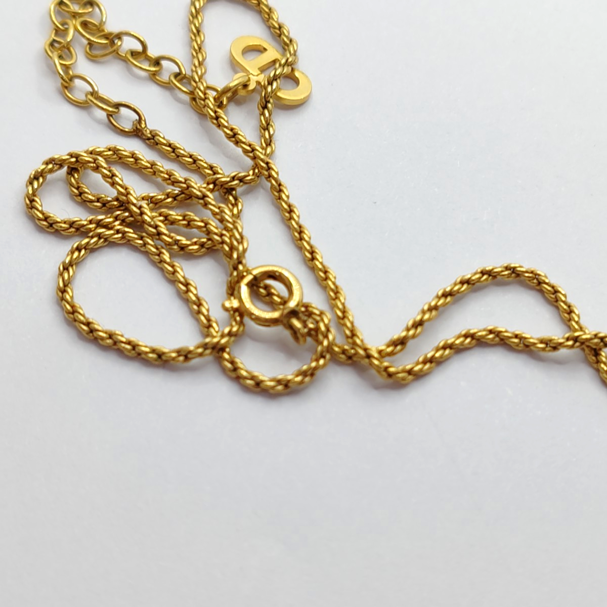 DIOR Insignia Golden Alloy Necklace Length44cm-(SKU)-939131029