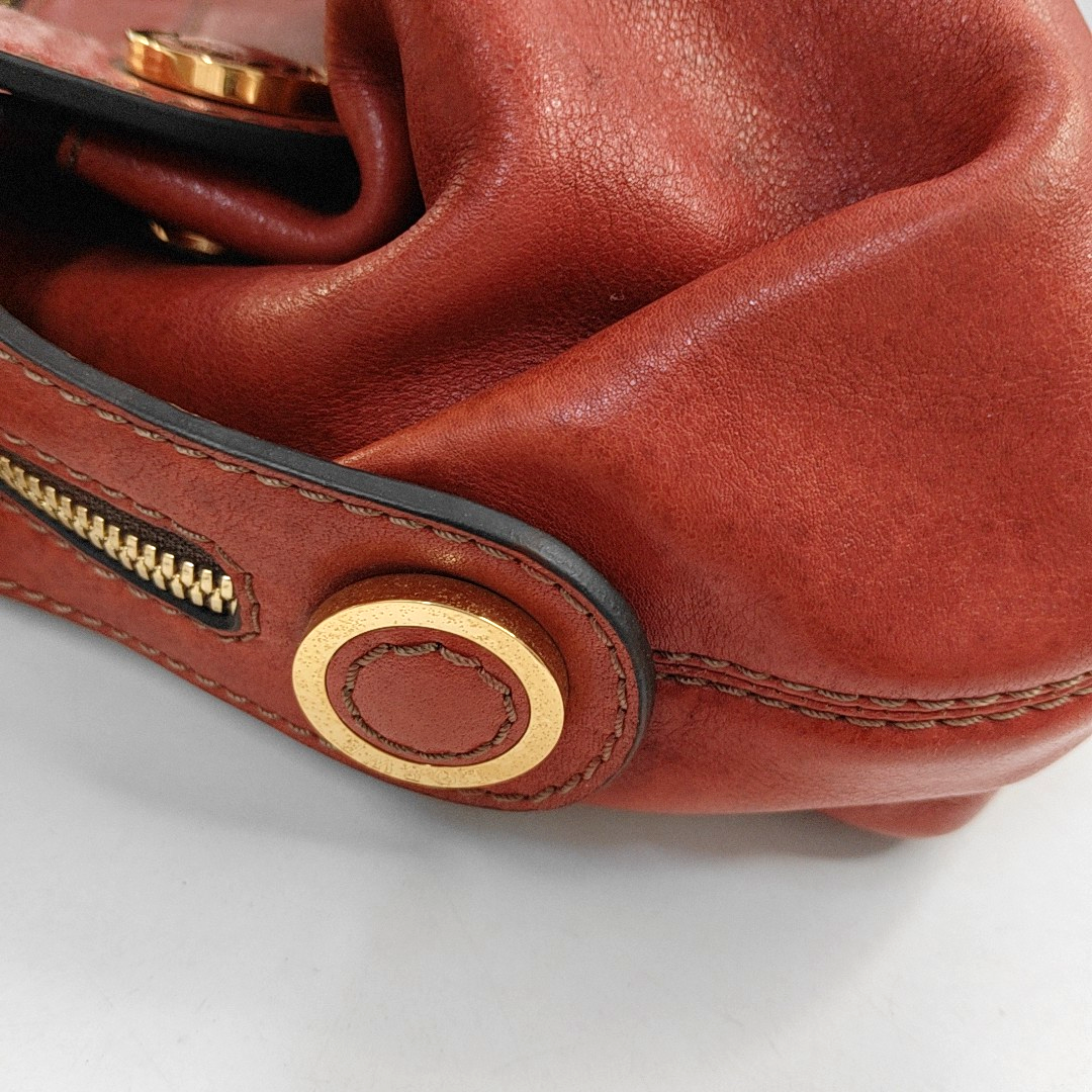 LOEWE Red Cowhide Tote Bag Golden hardware-(SKU)-957327869